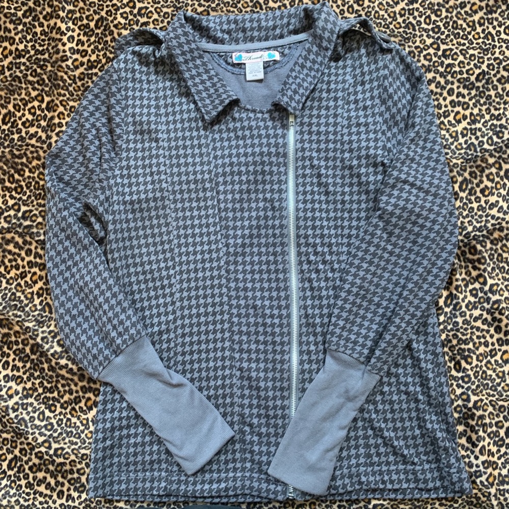 Threads gray houndstooth jacket